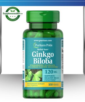 Puritan’s Pride Ginkgo Biloba 120mg- (100 capsules)