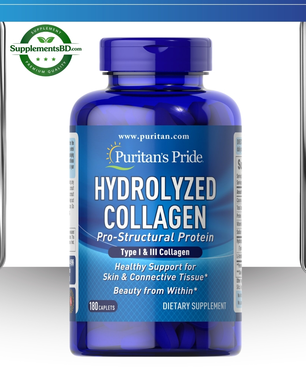 Puritan's Pride Hydrolyzed Collagen - (180 Caplets)