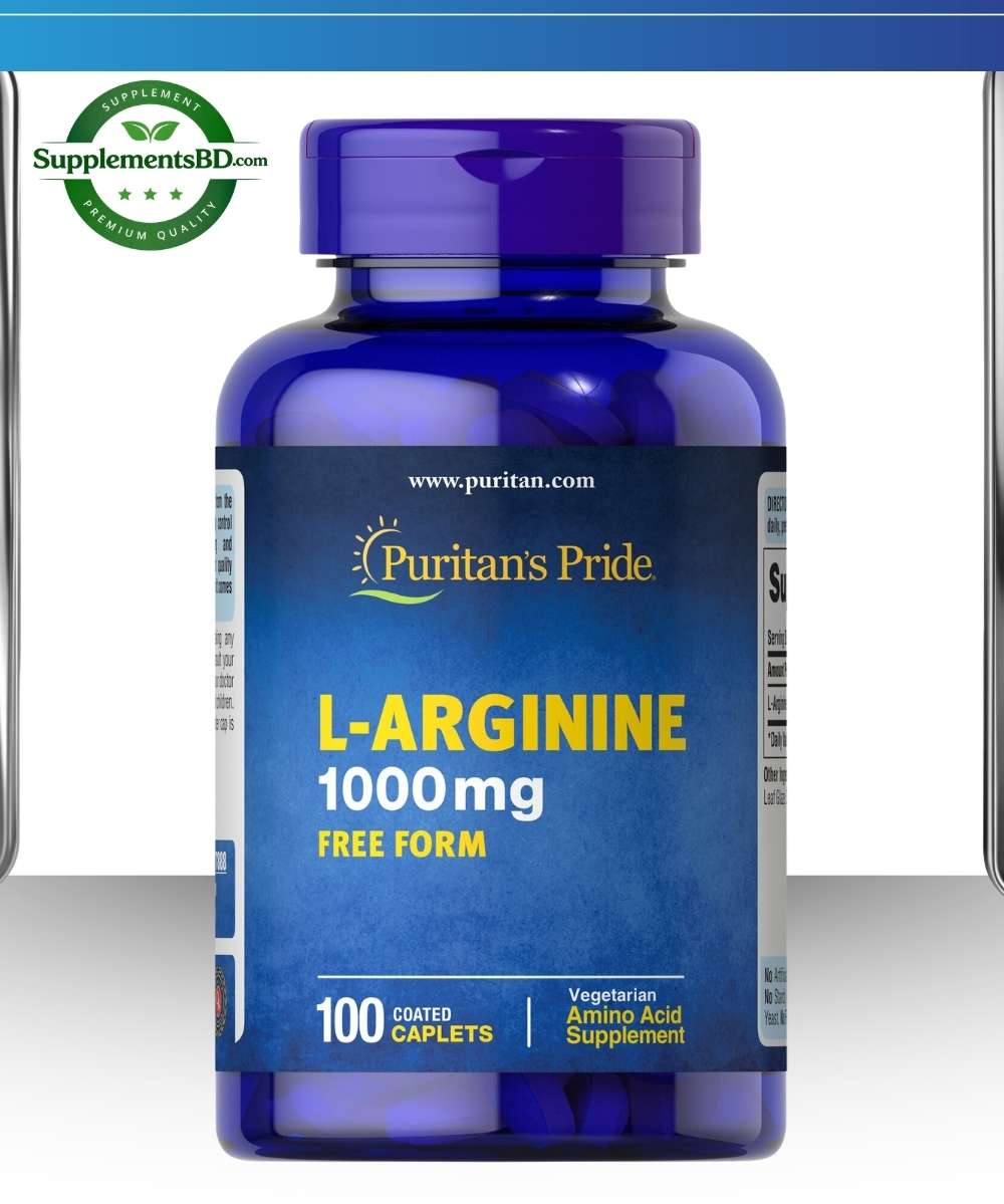 Puritan’s Pride L-Arginine 1000 mg (100 Capsules)