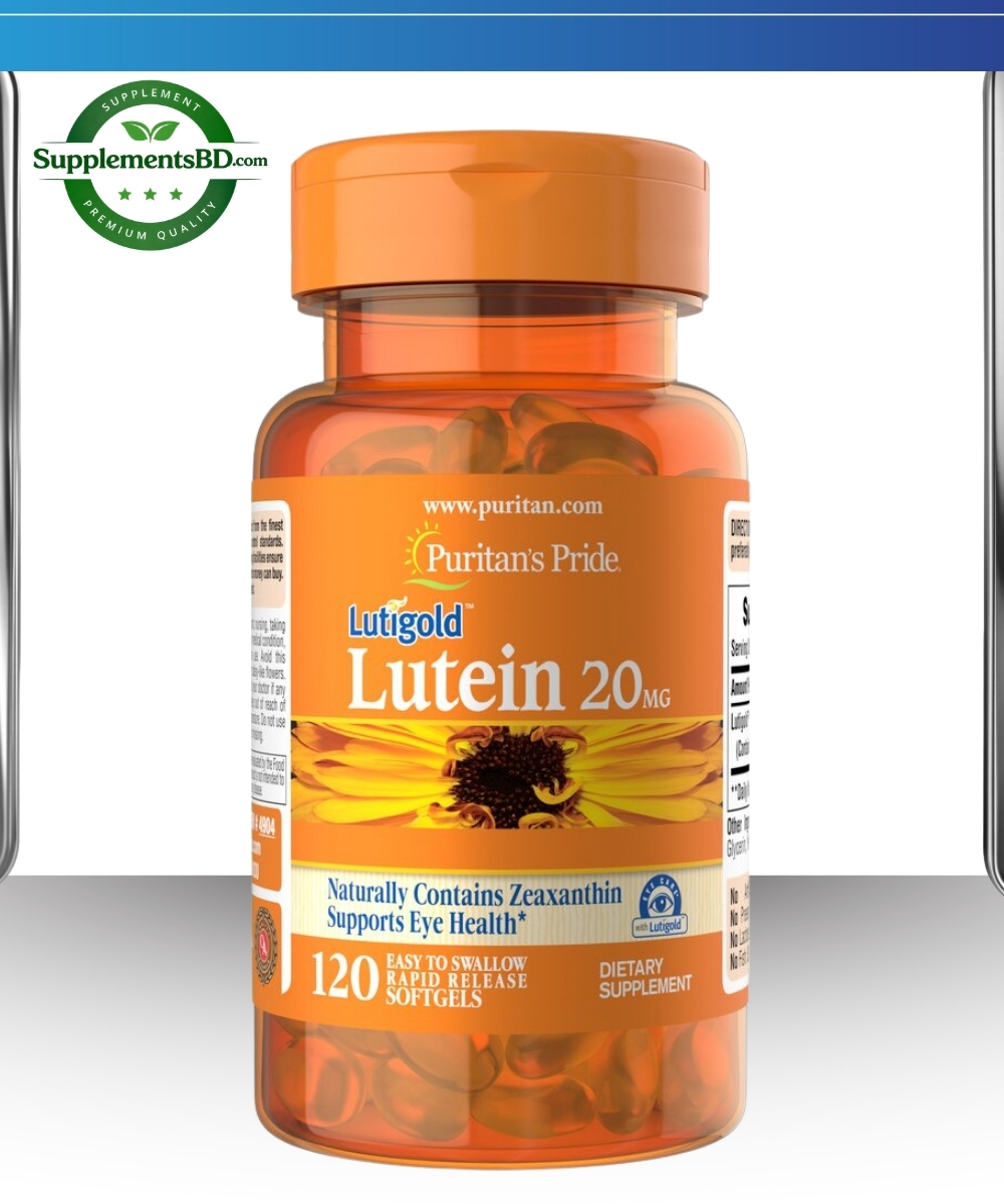 Puritan's Pride Premium Lutigold Lutein 20mg (120 Softgels)