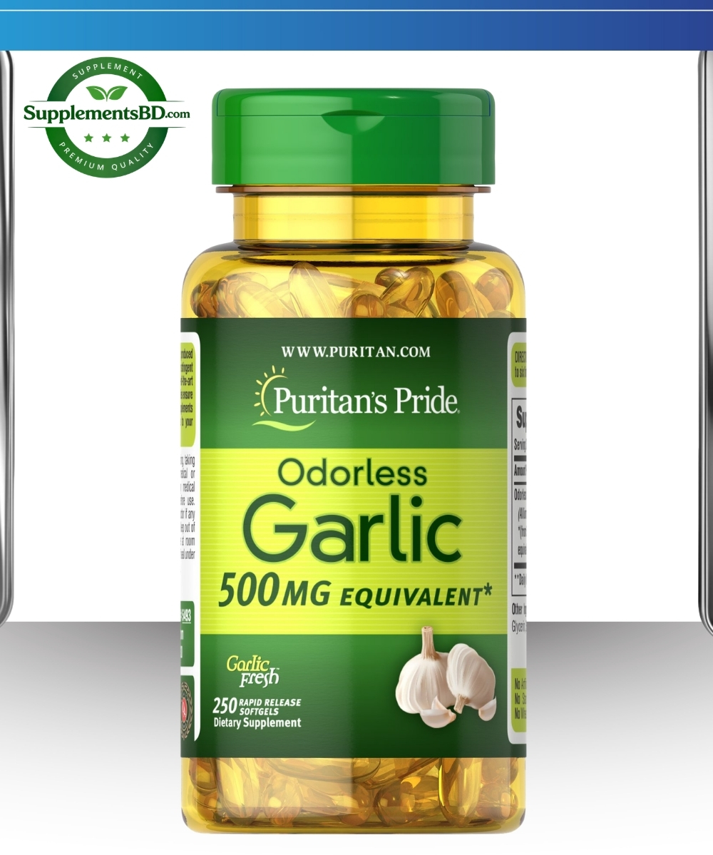 Puritan's Pride Odorless Garlic (250 Softgels)