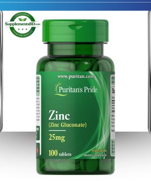 Puritan's Pride Zinc 25mg (100 Caplets)