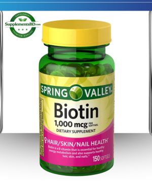 Spring Valley Biotin (1,000 mcg) – (150 Softgels)