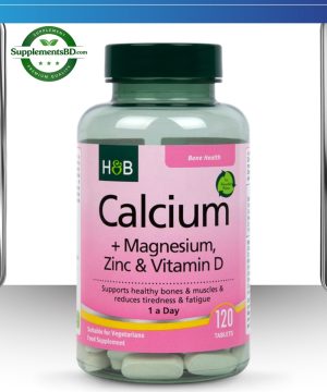 Holland & Barrett Calcium Magnesium Vitamin D & Zinc (120 Tablets)