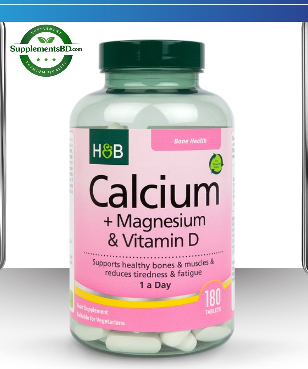 Holland & Barrett Calcium + Magnesium & Vitamin D (180 Tablets)