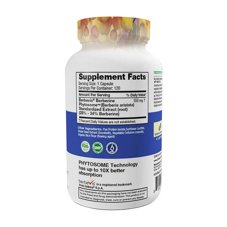 Feel Good Superfoods Berberine Phytosome (120 Vegan Capsules) - Image 2
