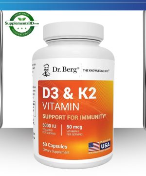 Dr. Berg Vitamin D3 K2 5,000 IU (60 Capsules)