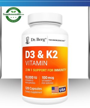 Dr. Berg Vitamin D3 K2 10,000 IU (120 Capsules)