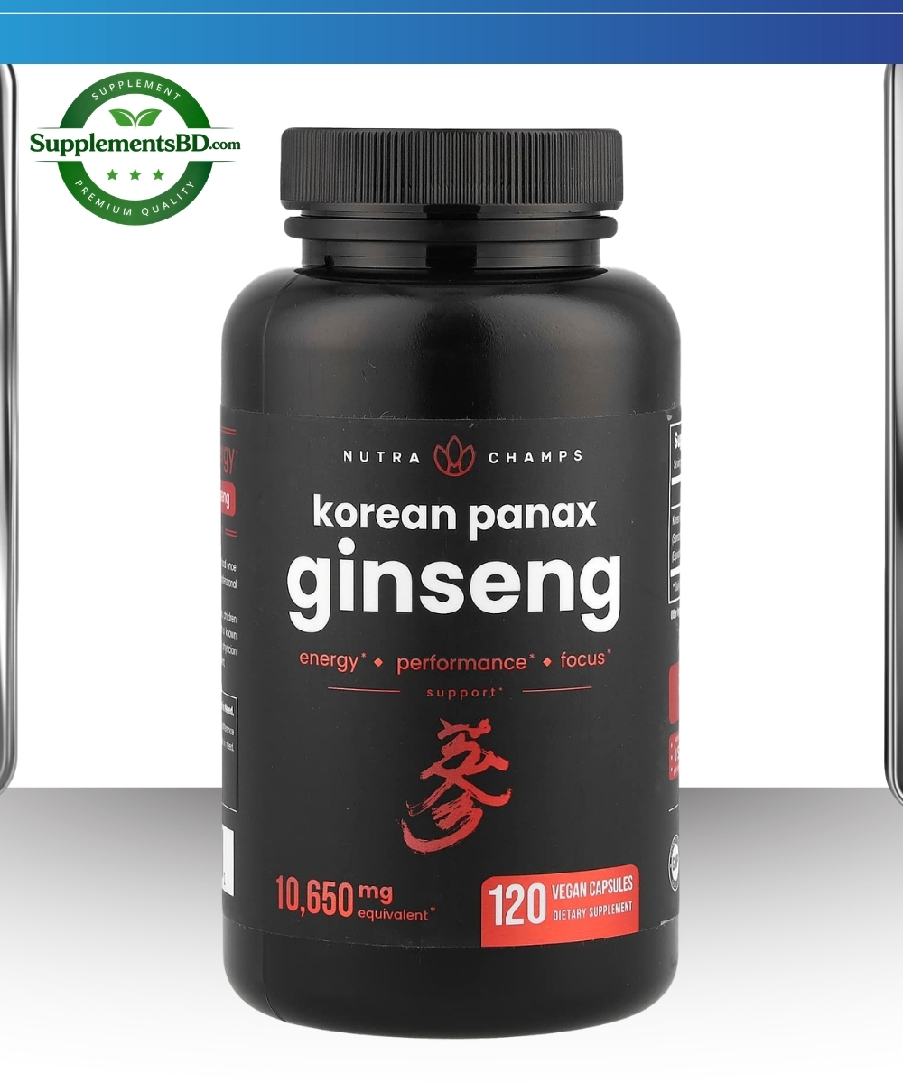 NutraChamps Korean Red Panax Ginseng 10650mg (120 Capsules)