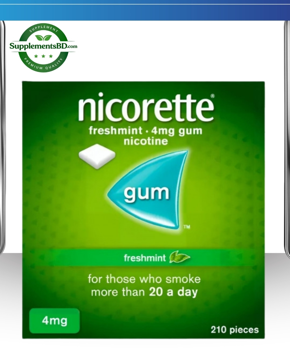 Nicorette Freshmint Chewing Gum 4 mg (210 Pcs)