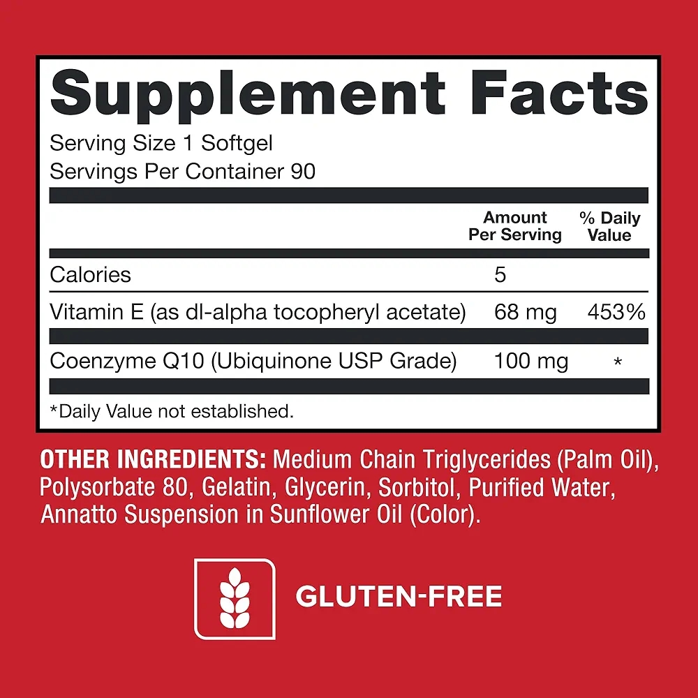 Qunol Ultra CoQ10 100mg (90 Softgels) - Image 2