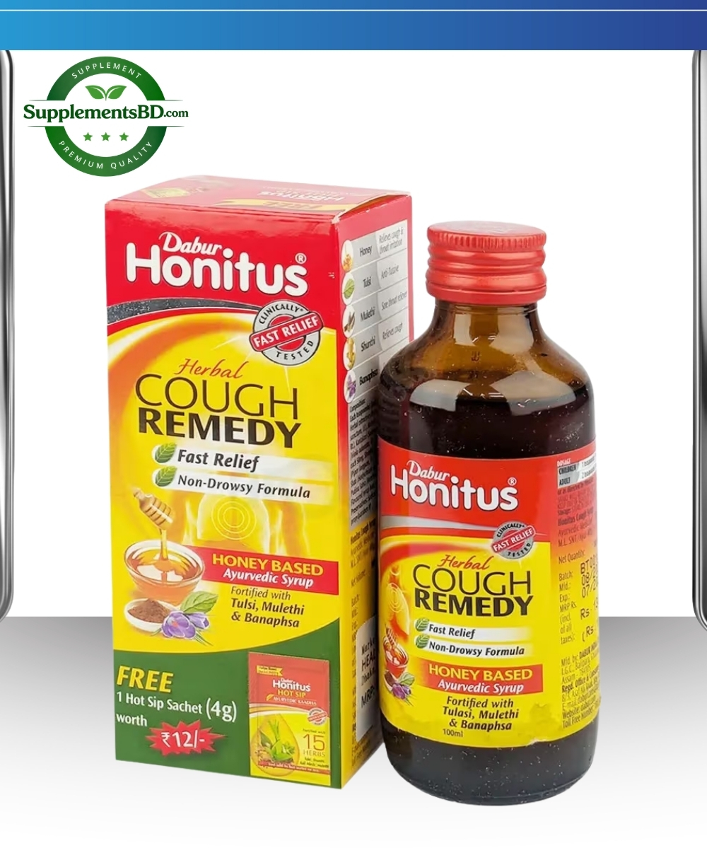 Dabur Honitus Herbal Cough Remedy Syrup (100 ml)