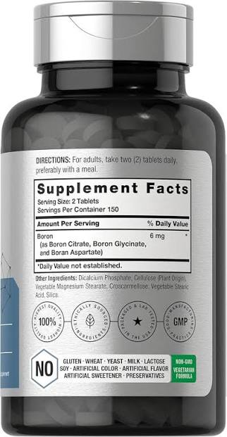 Horbäach Triple Boron Complex 6 mg (300 Tablets) - Image 2