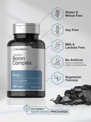 Horbäach Triple Boron Complex 6 mg (300 Tablets) - Image 3