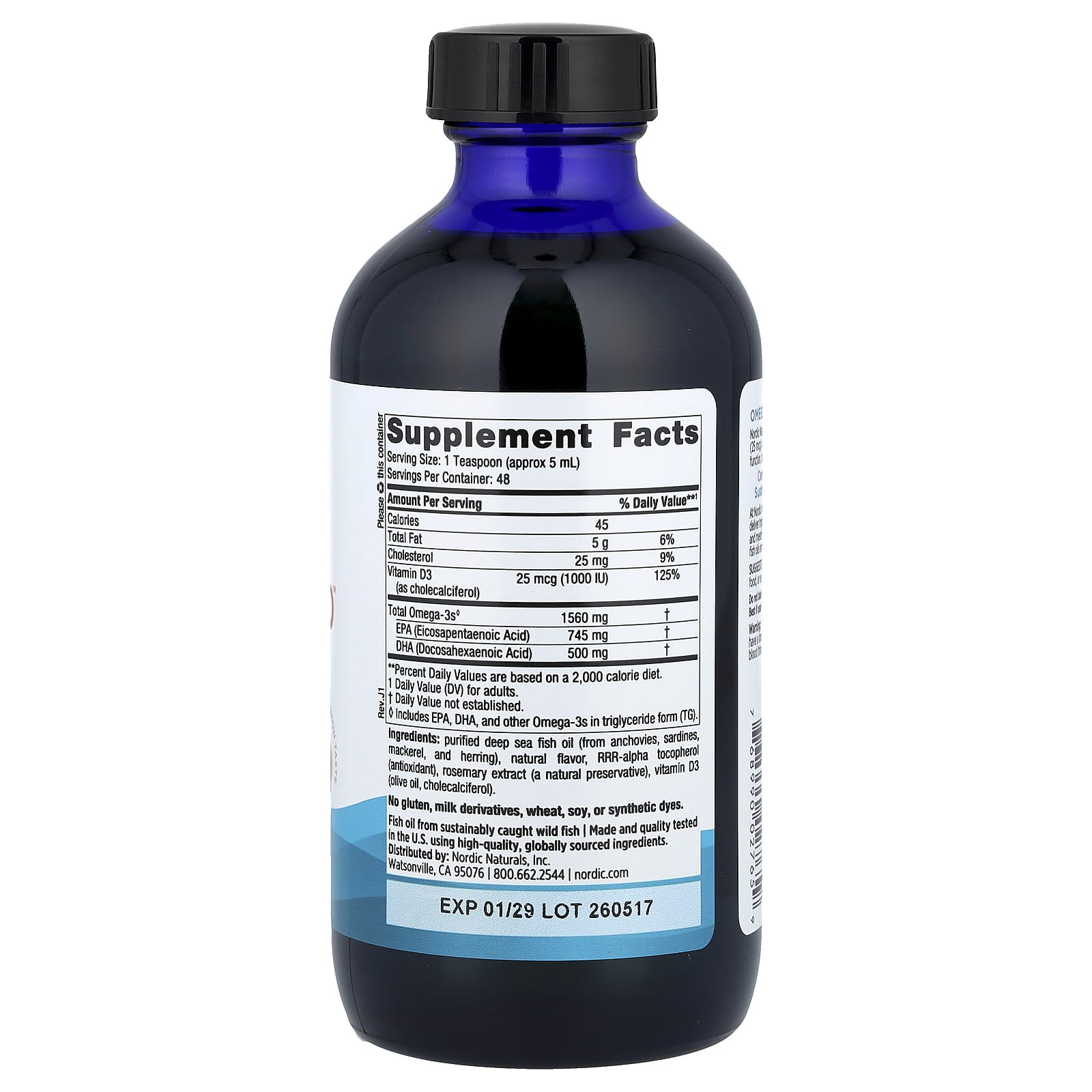 Nordic Naturals Omega-3D™(237 ml) - Image 2