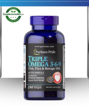 Puritan’s Pride Triple Action Omega 3-6-9(240 Softgel)