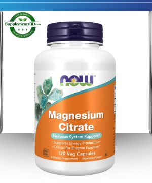 NOW Magnesium Citrate(120 veg Capsules)