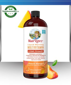 MaryRuth's, Liquid Morning Multivitamin + Hair  Growth, Peach Mango 15.22fl oz (450 ml)
