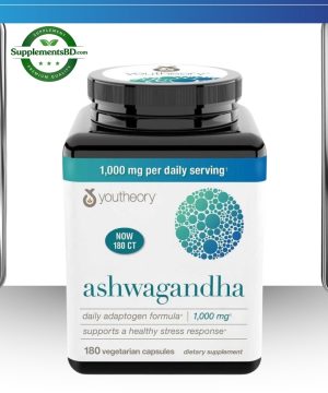 Youtheory Ashwagandha (180 Capsules)