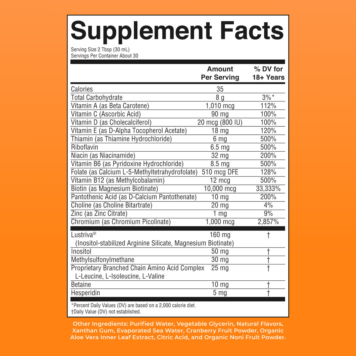 MaryRuth's, Liquid Morning Multivitamin + Hair Growth, Peach Mango 15.22fl oz (450 ml) - Image 2