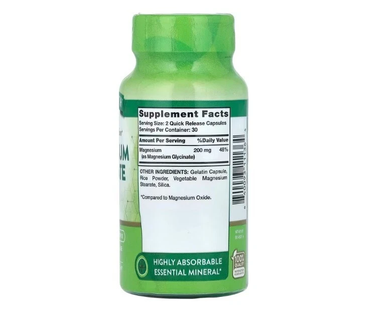 Nature's Truth Magnesium Glycinate 250mg(60 Softgels) - Image 2