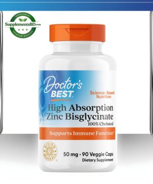 Doctor’s Best Zinc Bisglycinate 50 mg(90 Veg. Capsules)